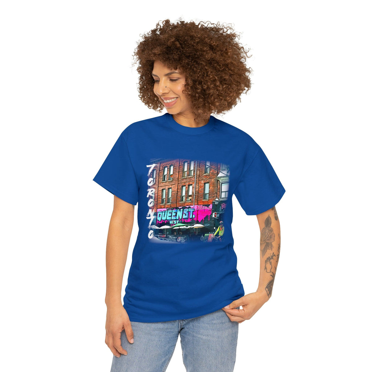 Urban-Themed Toronto Queen Street West T-Shirt - FREE SHIPPING!! - WaterDragon Apparel