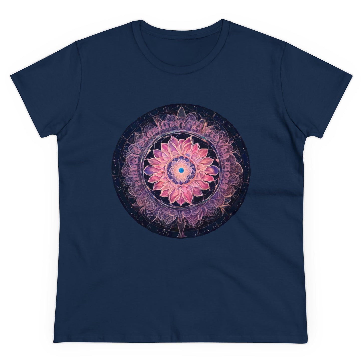 432 Hz Mandala Women's Wellness T-Shirt | Embedded Message - WaterDragon Apparel