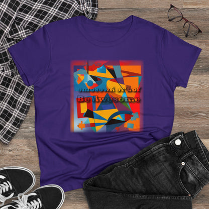 Inspirational T Shirts - Be Awesome - Positive Reflections Ladies T-shirt - WaterDragon Apparel