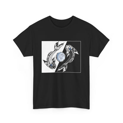 Hand Painted Koi Fish Shirts - Ying and Yang - WaterDragon Apparel