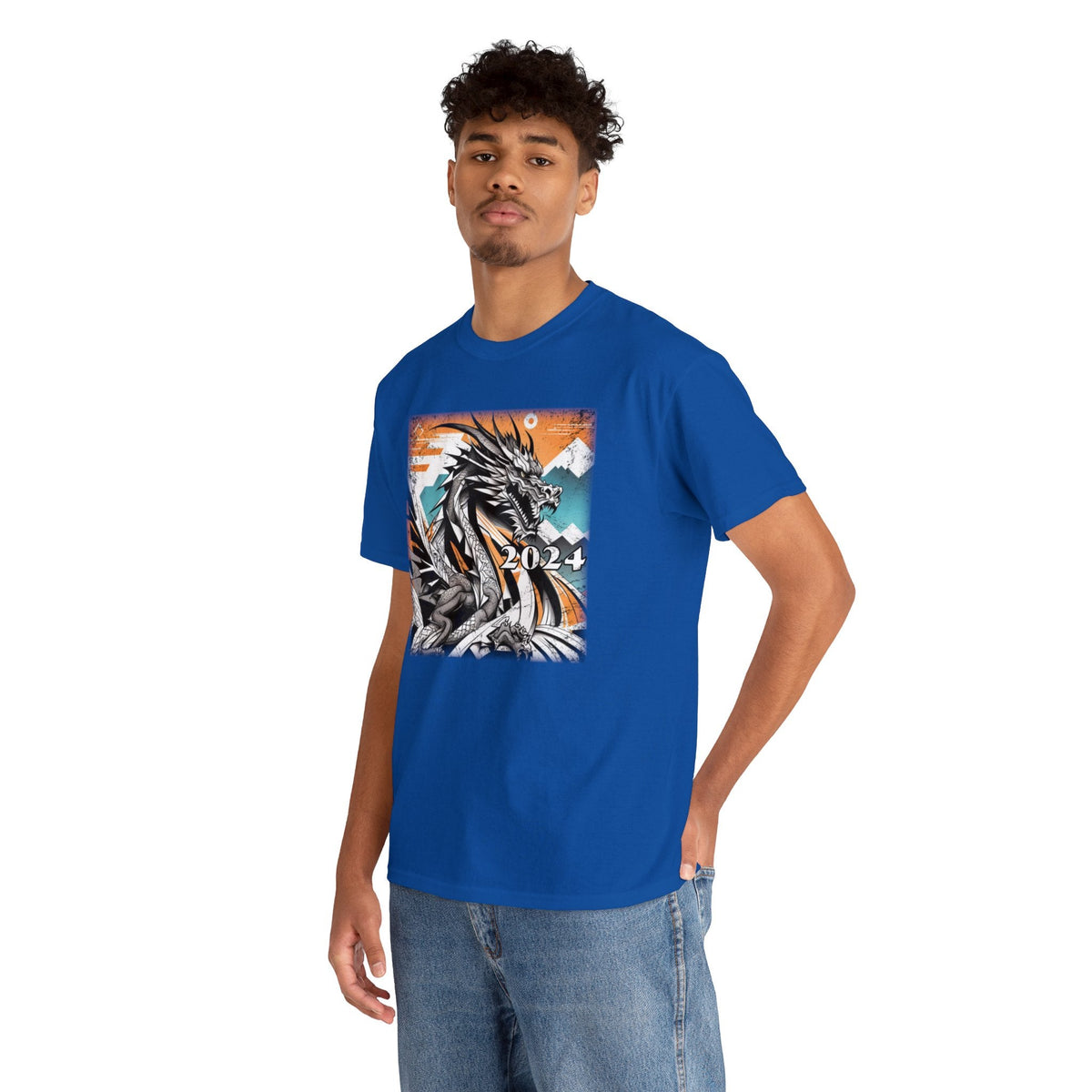 Unleash Your Inner Dragon - Retro Dragon T Shirt - Water Dragon