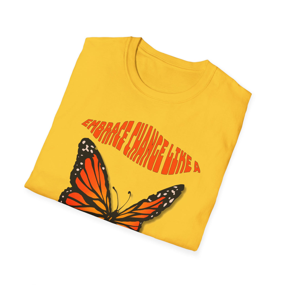 Women's Wellness T-shirt- Embrace Change, Transform Like a Butterfly