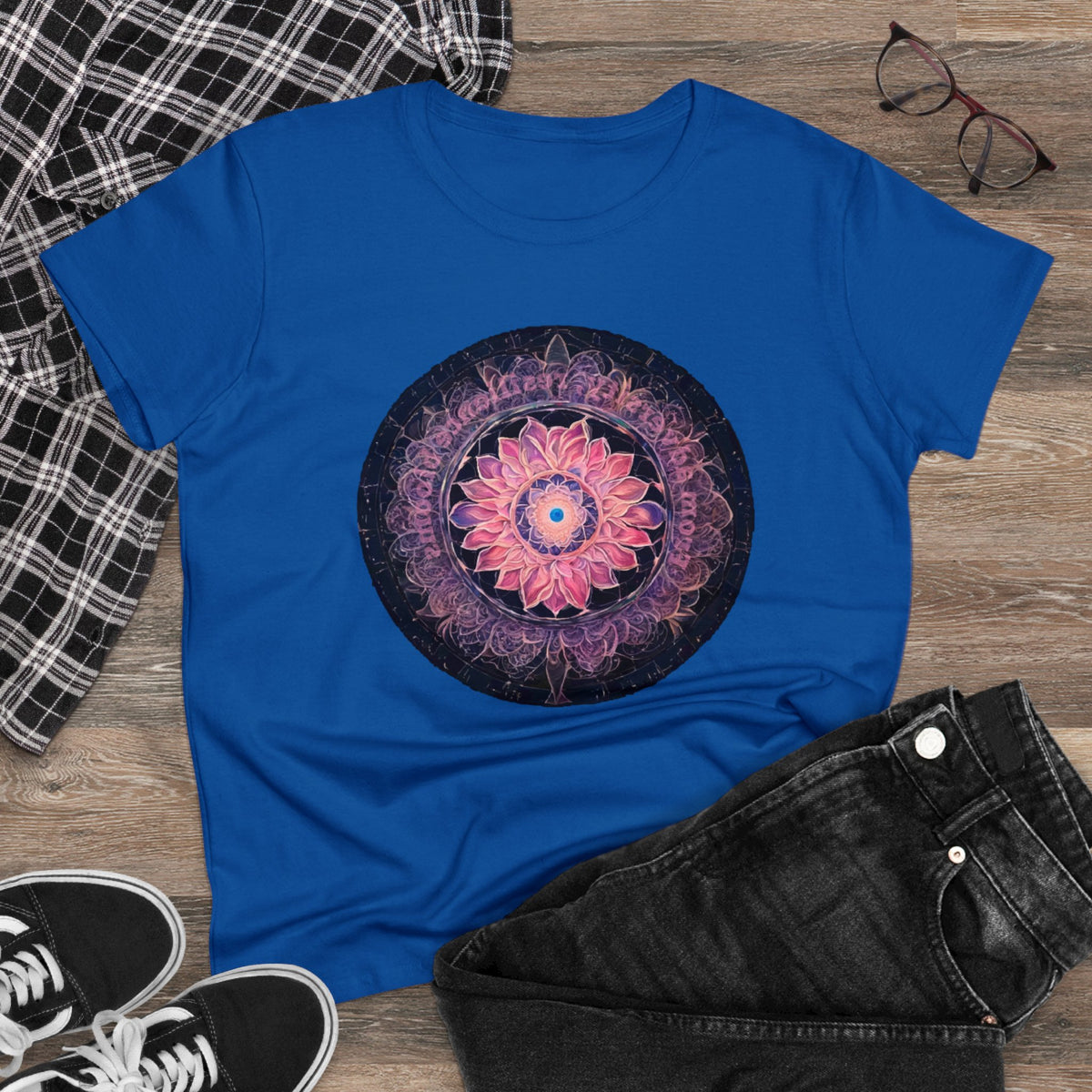 432 Hz Mandala Women's Wellness T-Shirt | Embedded Message