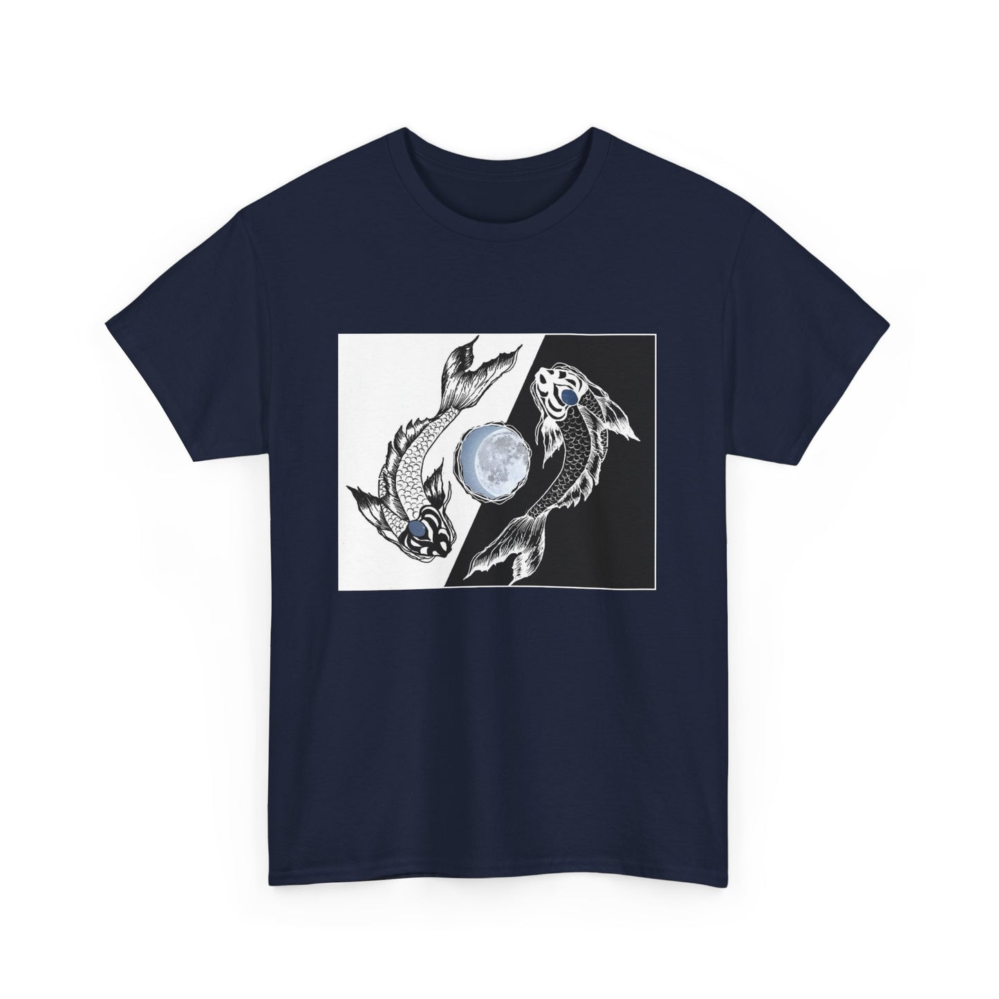 Hand Painted Koi Fish Shirts - Ying and Yang - WaterDragon Apparel