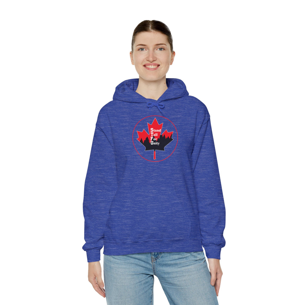 Canada Proud Hoodie Unisex Heavy Blend - Stand Tall for Unity