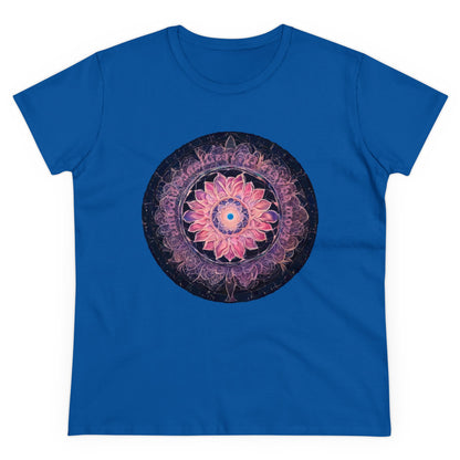 432 Hz Mandala Women's Wellness T-Shirt | Embedded Message - WaterDragon Apparel