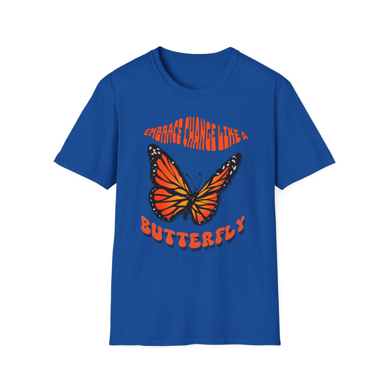 Women's Wellness T-shirt- Embrace Change, Transform Like a Butterfly