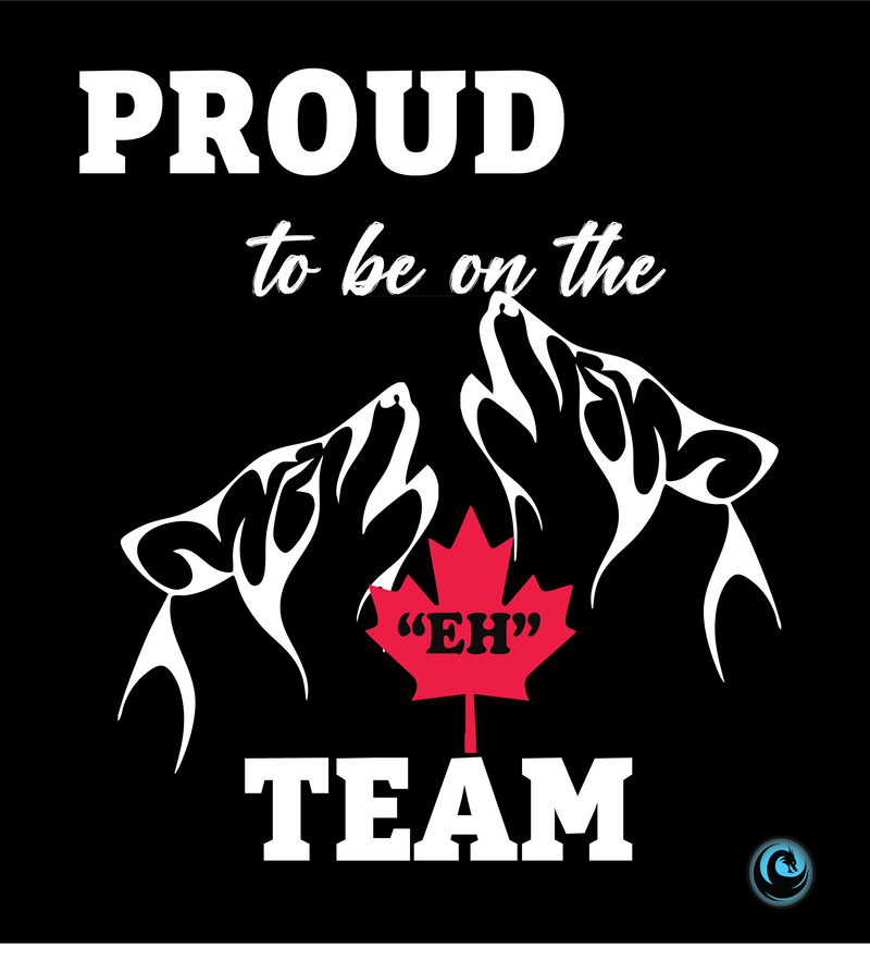 Canadian T-shirt - Proud to Be Part of the Eh Team_Art work