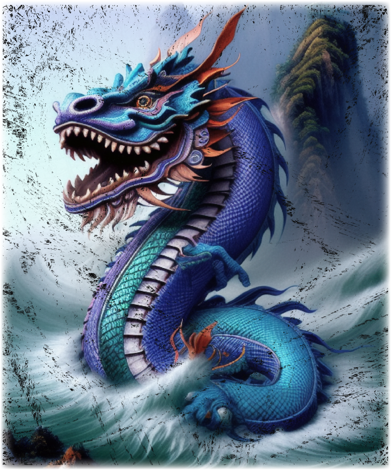 Dragon T Shirt - WaterDragon - Shipping Included - WaterDragon Apparel