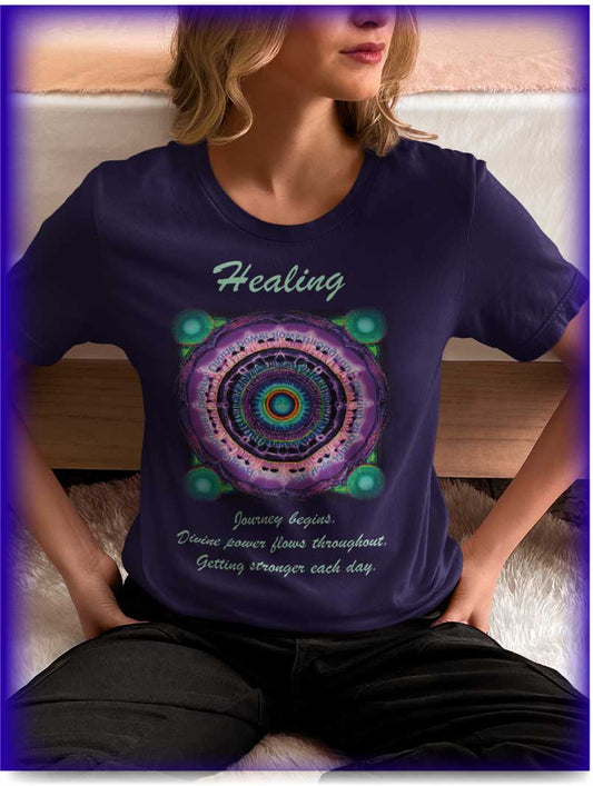 Wellness Shirts - Positive Reflections - 432 Hz Healing Frequency Mandala - WaterDragon Apparel