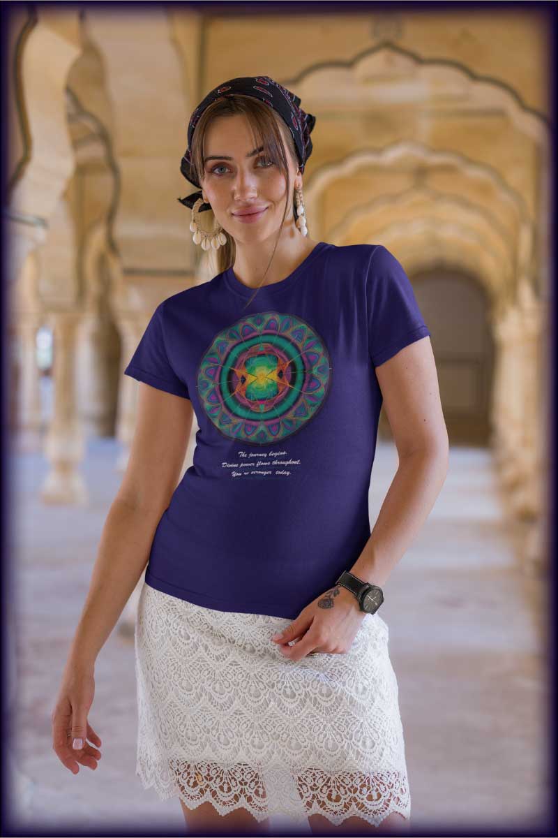 Wellness Shirts - Positive Reflections - 432 Hz Healing Mandala - WaterDragon Apparel