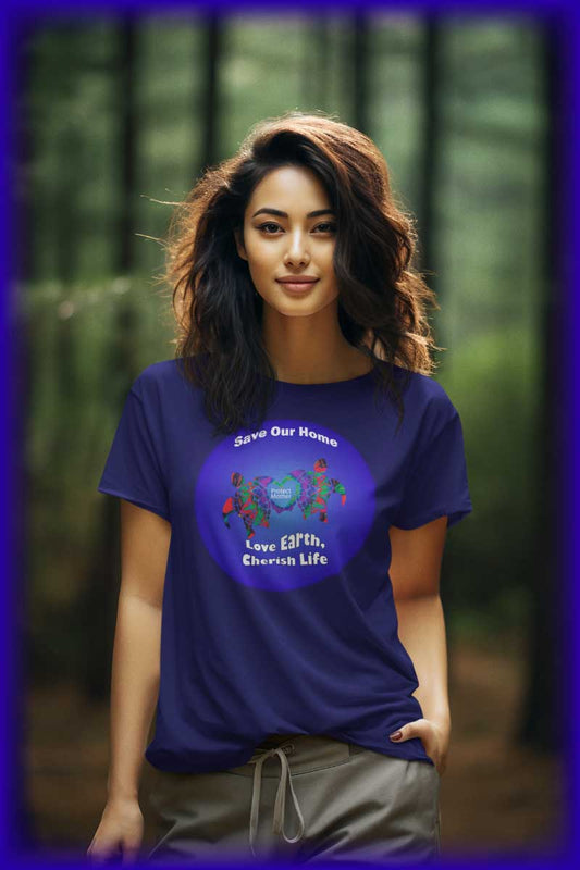 Earth Day T-shirt - Love Earth Cherish Life - WaterDragon Apparel
