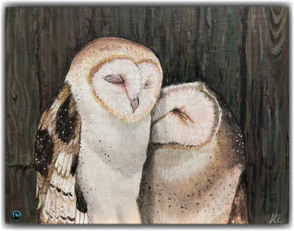 Owl T Shirt - A Night In - Unisex Crew Style - WaterDragon Apparel