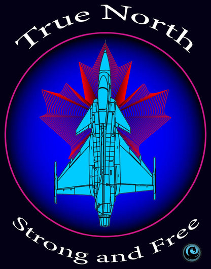 Gripen Jet T-Shirt - Canadian Aviation Tee | True North Strong and Free