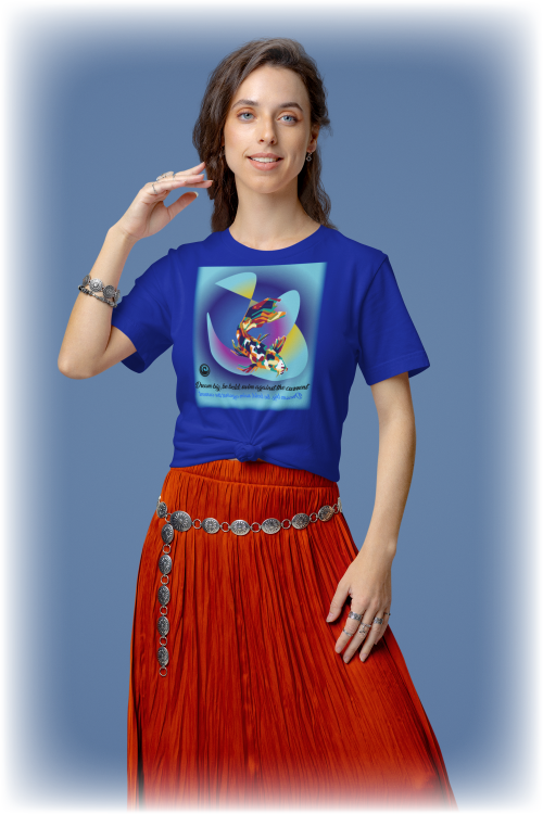 Koi Themed - Self Care Shirt Crew Style - WaterDragon Apparel