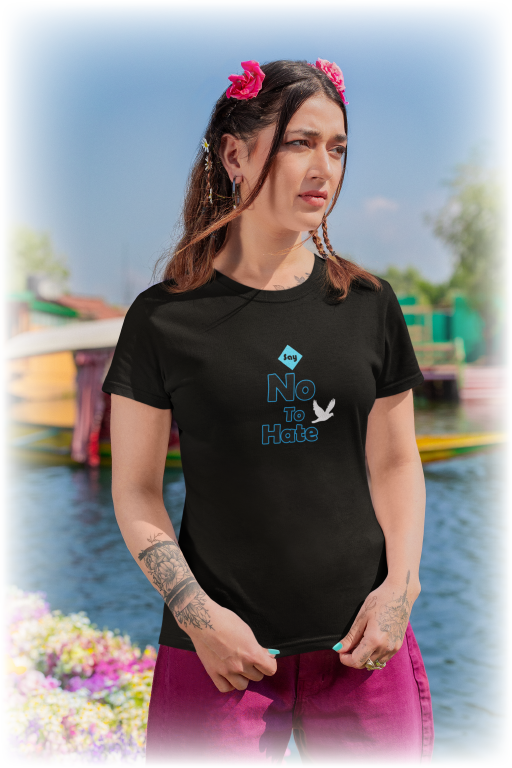 Anti Hate T-Shirt - Say No to Hate - WaterDragon Apparel