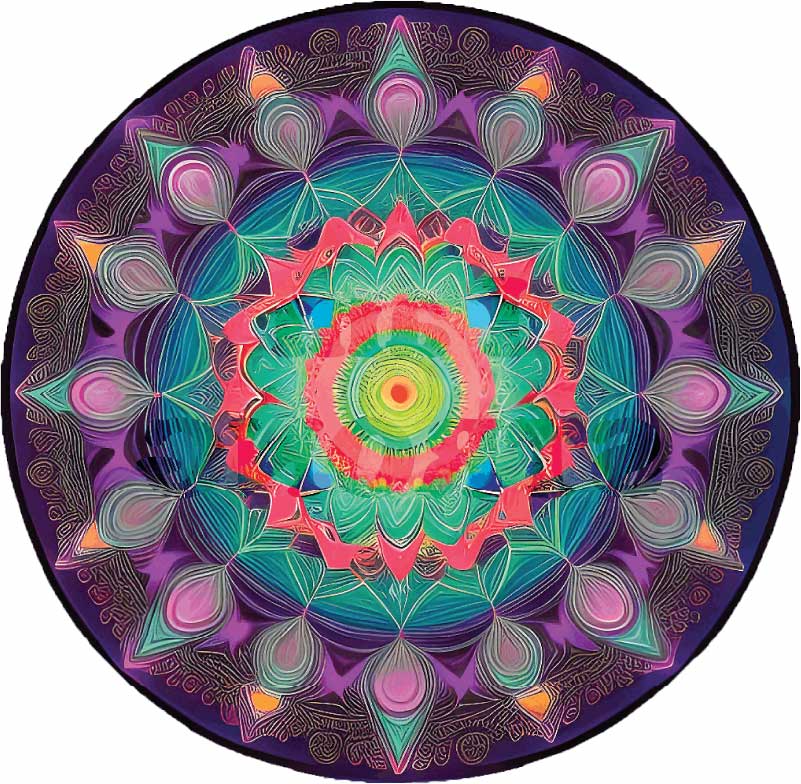 Self Care T Shirts - "I am Strong" Healing Mandala - WaterDragon Apparel