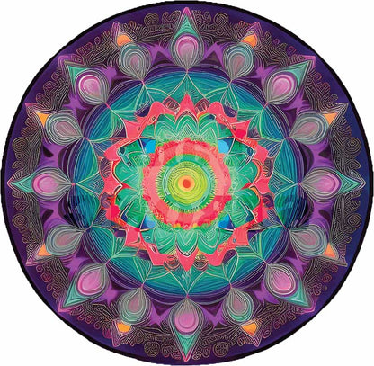 Self Care T Shirts - "I am Strong" Healing Mandala - WaterDragon Apparel